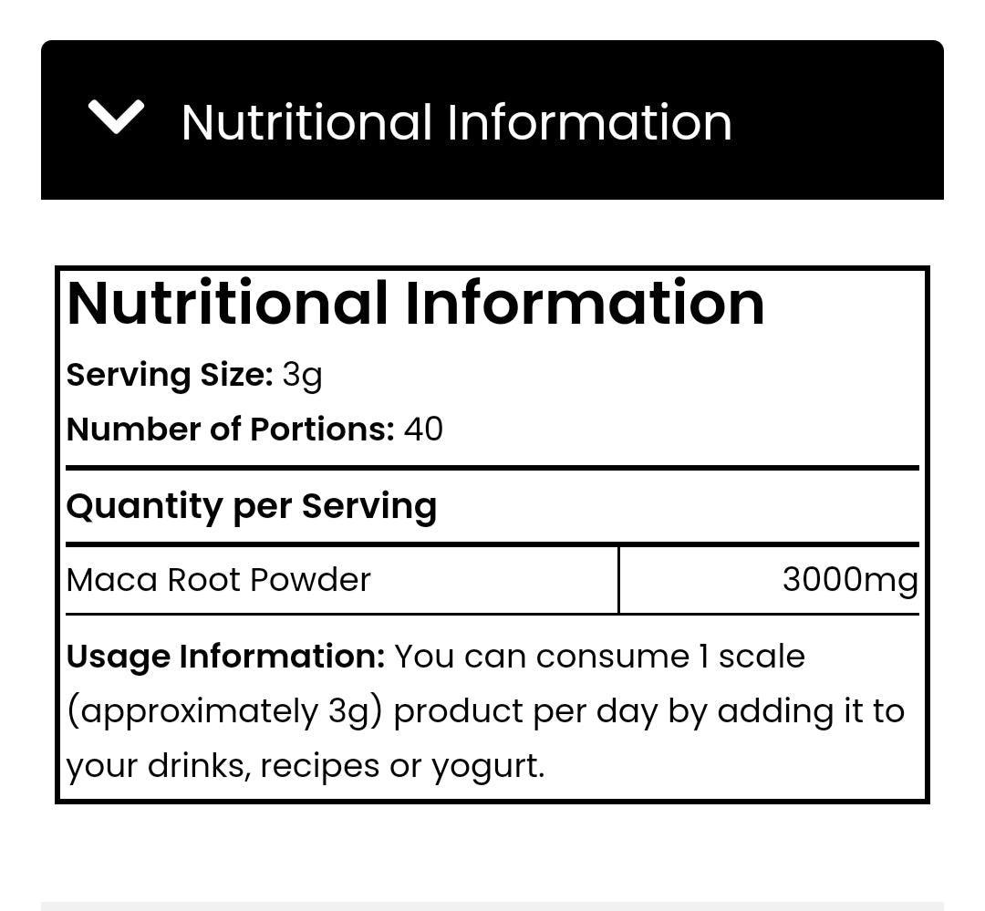 Maca Root - The Supplements Factory