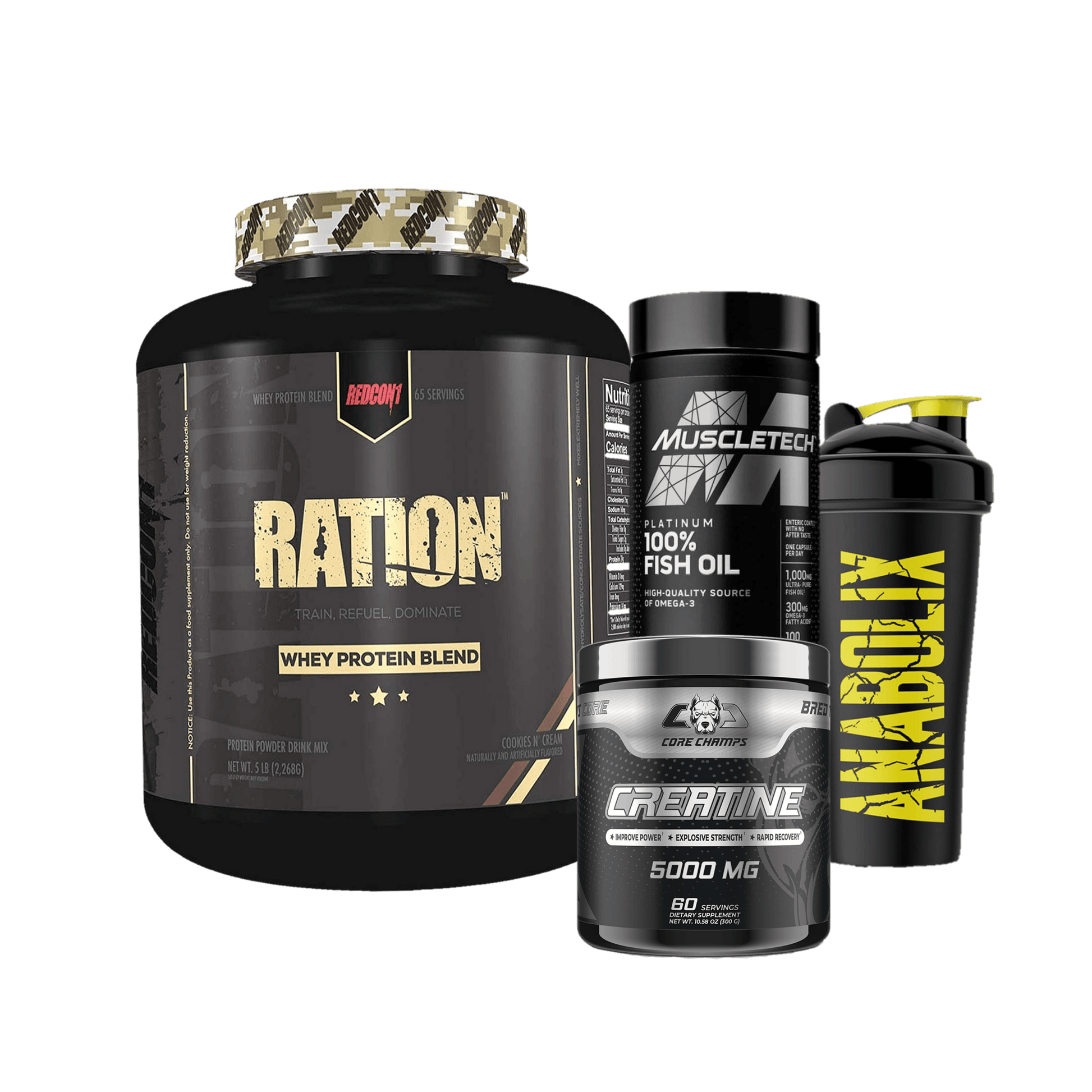 Ration Whey + Creatine + Fishoil - The Supplements Factory