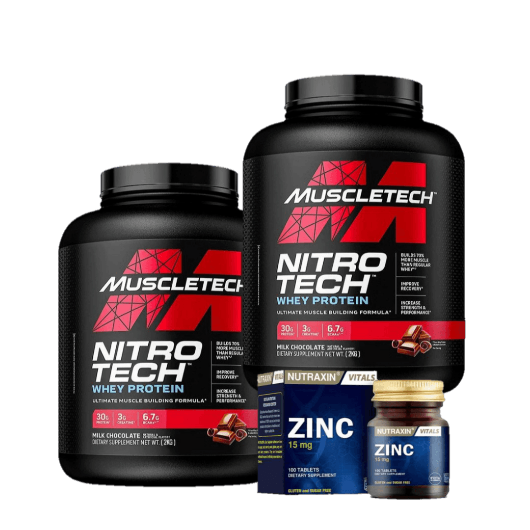 Nitrotech x2 + zinc 100 Servings - The Supplements Factory