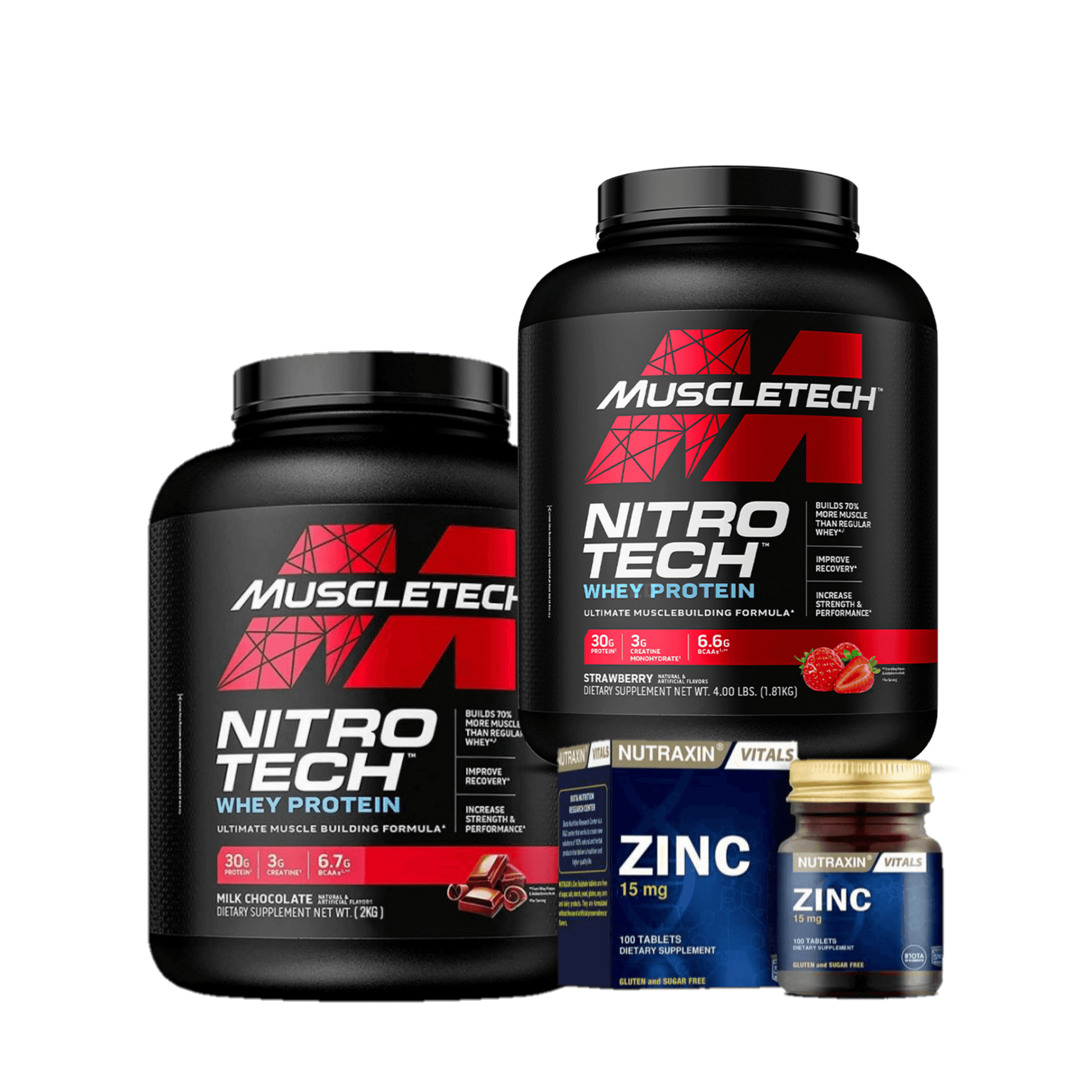 Nitrotech x2 + zinc 100 Servings - The Supplements Factory