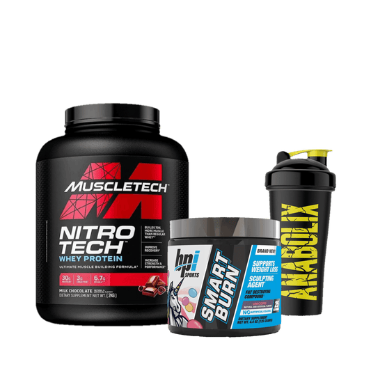 Lets Burn Some Fat ( Nitrotech + Smart burn + Shaker) - The Supplements Factory