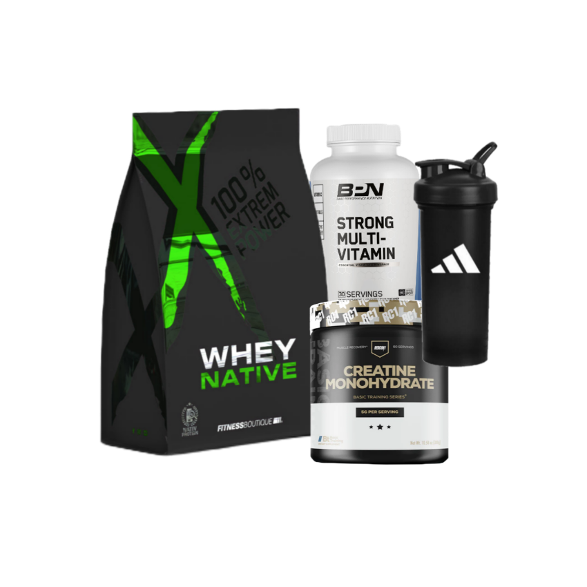 Whey Native + Creatine Redcon1 + MultiVitamins + Shaker