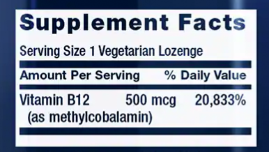 B12 Methylcobalamin Life Extension