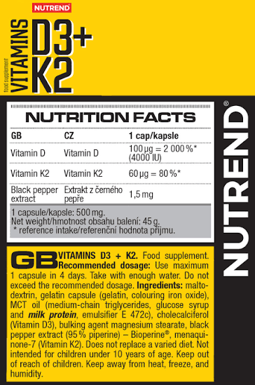 Vitamin D3K2 4,000 IU
