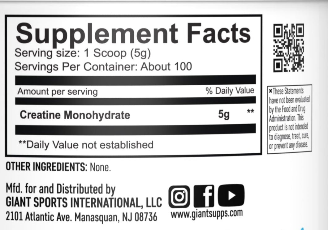 Giant Creatine 500 grams