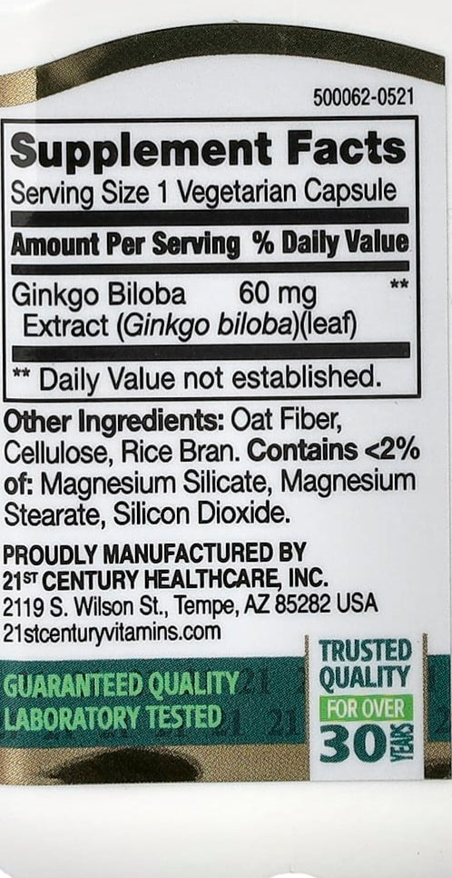 Ginkgo Biloba standarized