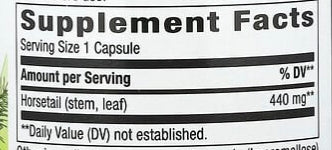 Nature's Way Horsetail Grass, 440 mg, 100 Vegan Capsules