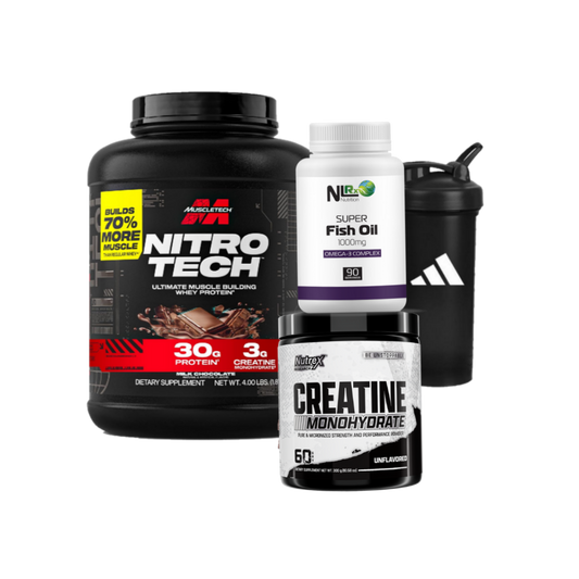 Nitrotech + Creatine + MultiVitamins + Shaker