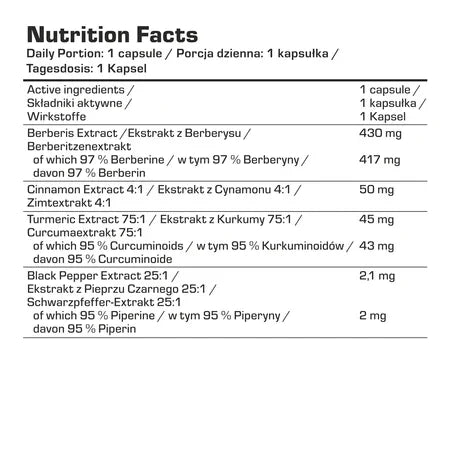 Berberine HCL with black pepper