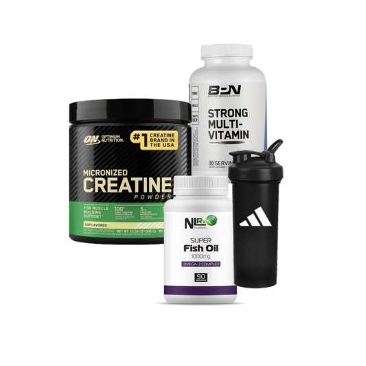 Optimum Creatine + Multivitamins + Fishoil + Shaker