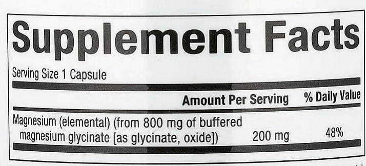 Magnesium Glycinate Natural Factors