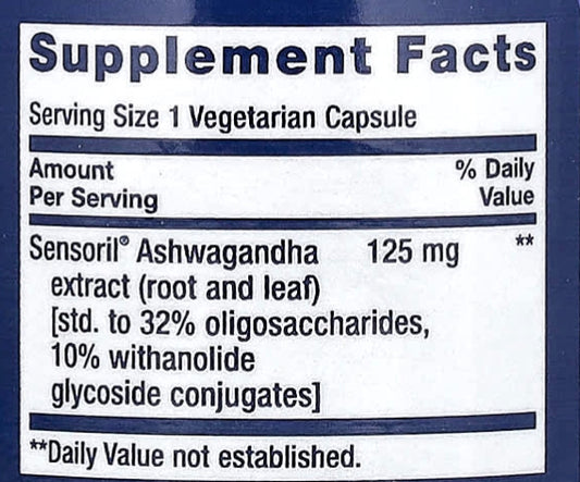 Optimised Ashwagandha, 60 Vegetarian Capsules