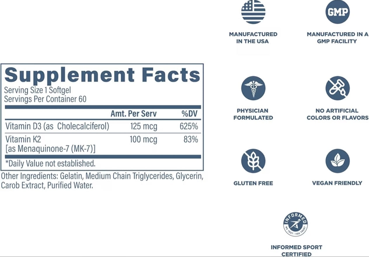 Vitamin D3k2 Revive 5,000 IU