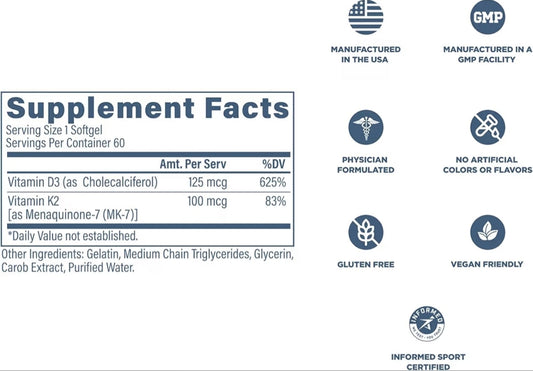 Vitamin D3k2 Revive 5,000 IU