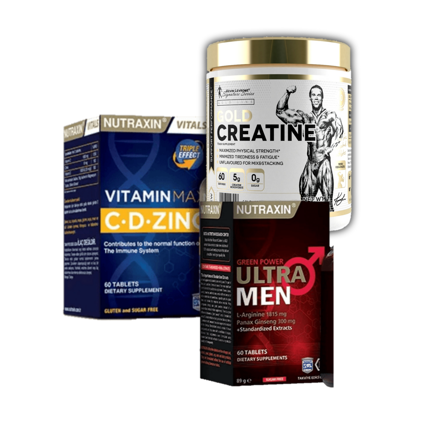 Gold creatine + Ultra Men + Vitamin C-D-Zinc