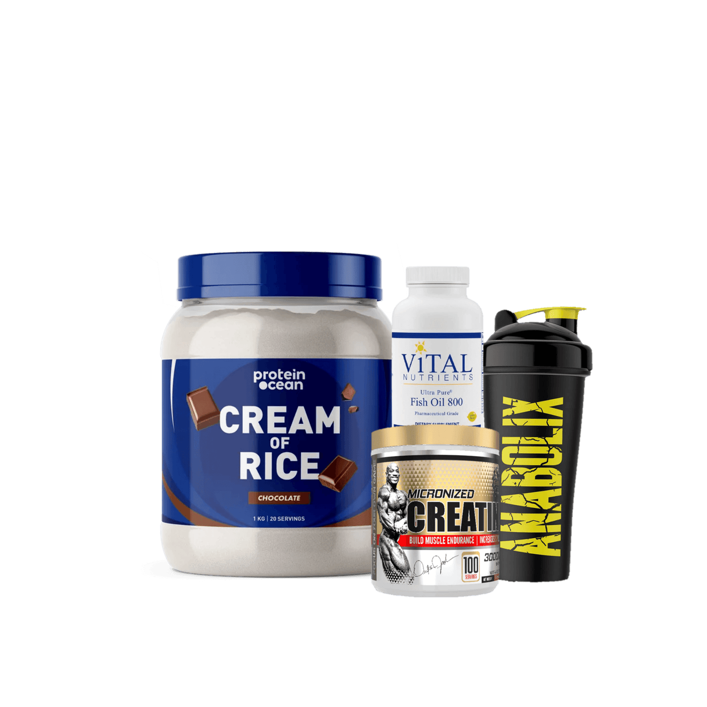 Carbs + Creatine + Fishoil - The Supplements Factory