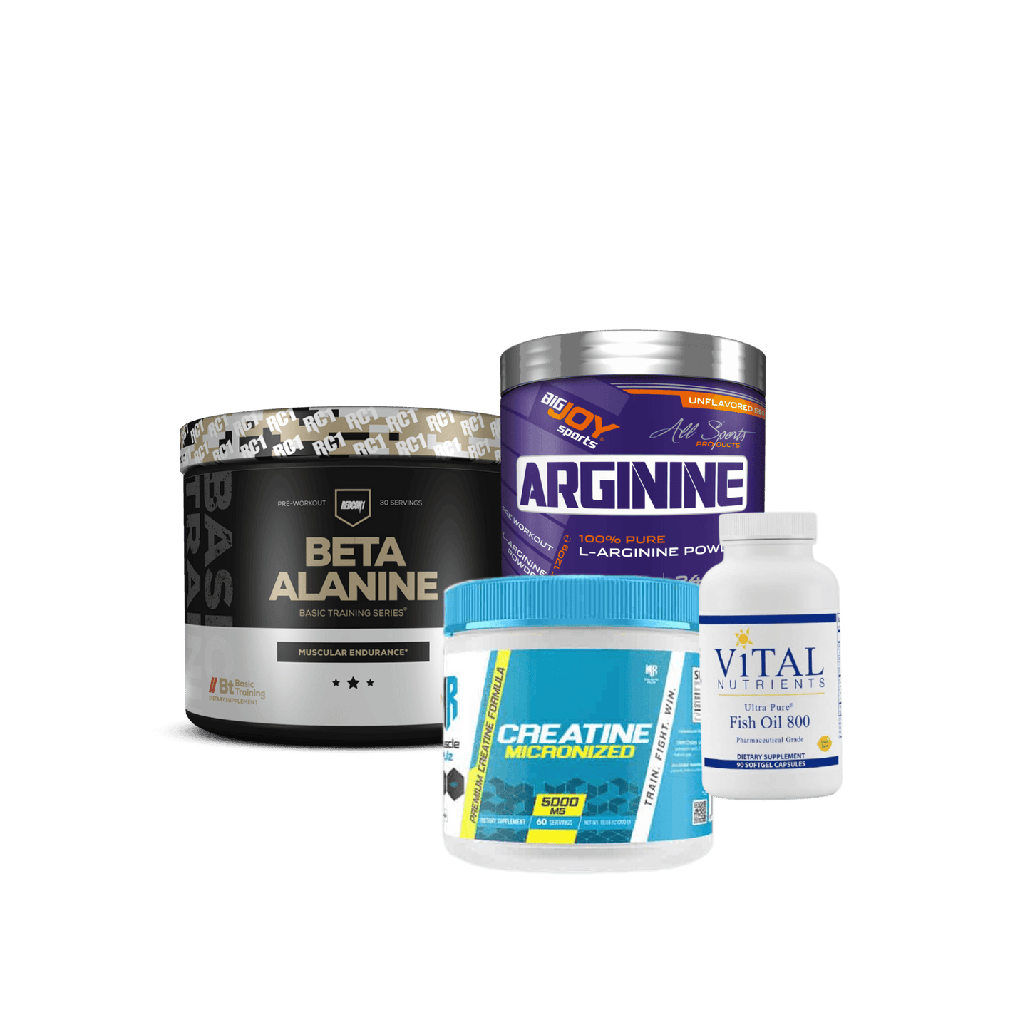 Beta Alanine + Arginine + Creatine + Fishoil - The Supplements Factory